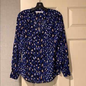 Blouse v neck printed